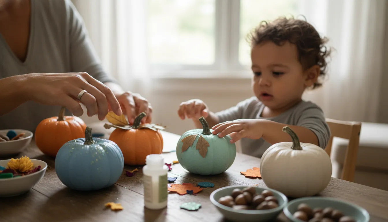 25 Creative Toddler Pumpkin Crafts for Fall Learning | I'm the Chef Too