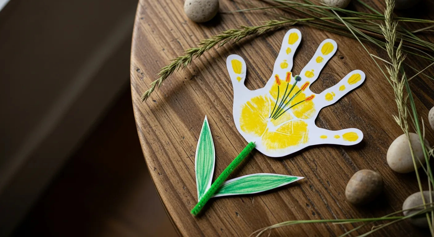Charming Handprint Easter Lily Craft for Kids I #39 m the Chef Too