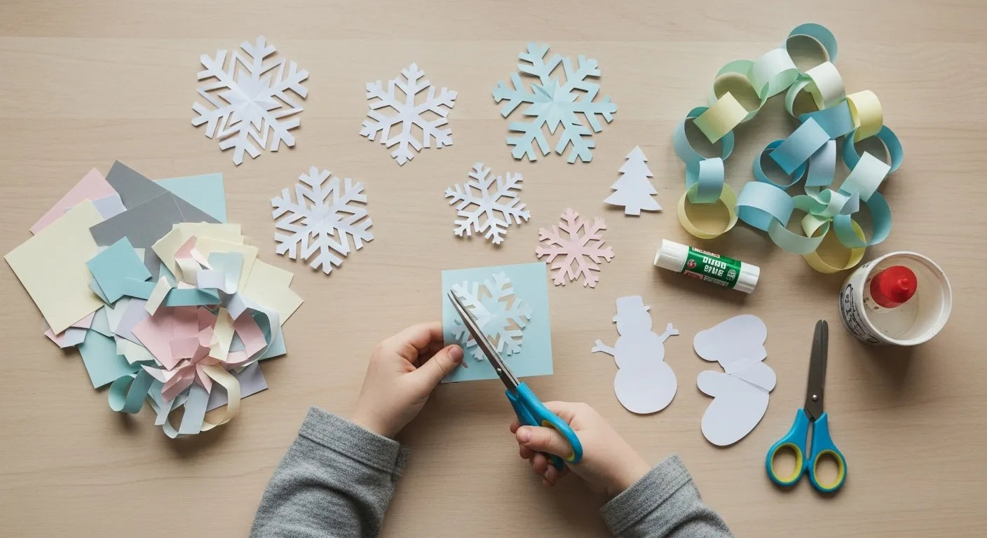 Diversão aconchegante: Artesanato de inverno fácil com papel para crianças | Eu também sou o chef