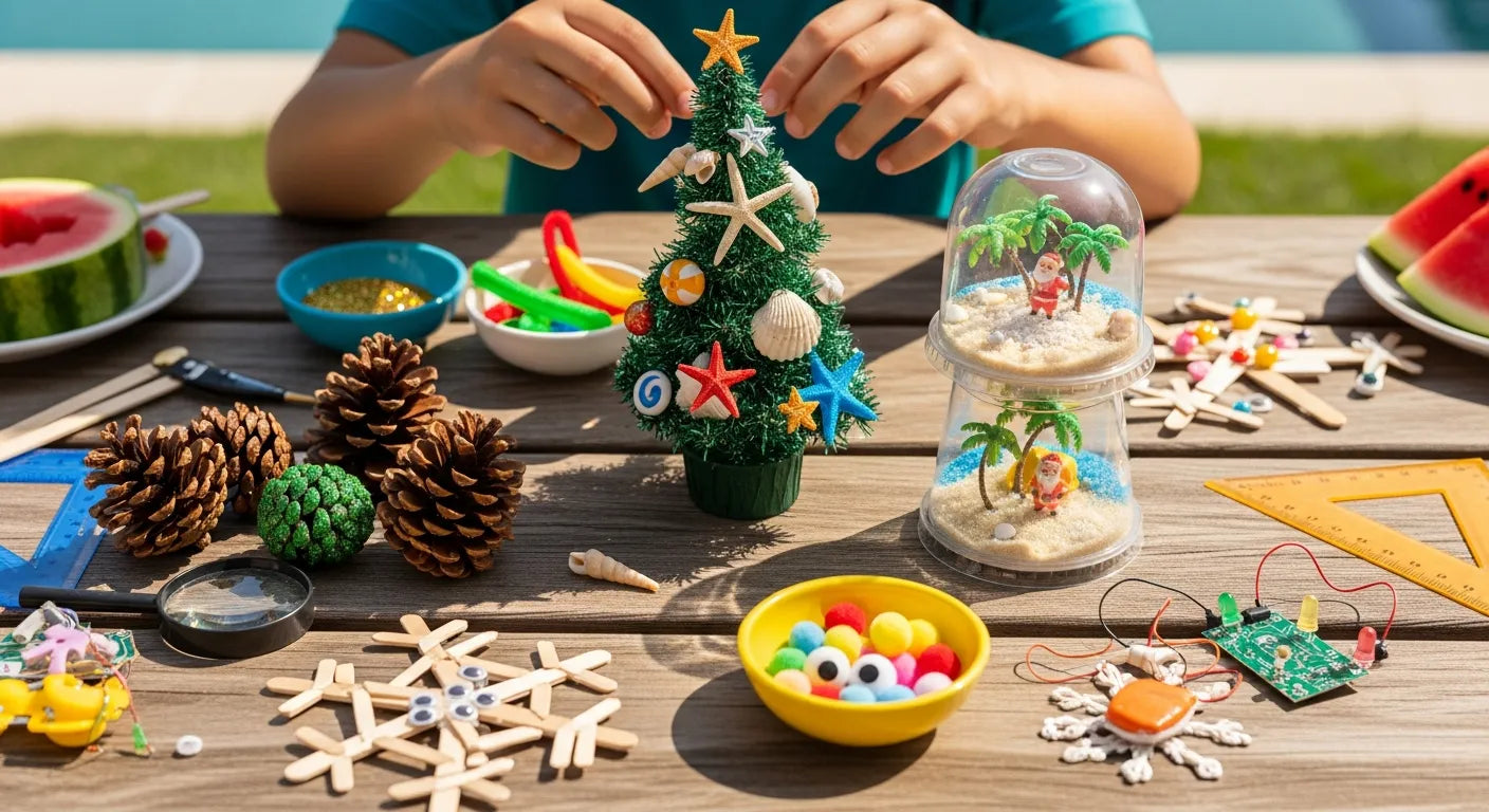 Festive Christmas in July Crafts for Kids: Summer Fun & STEM! | I'm the ...