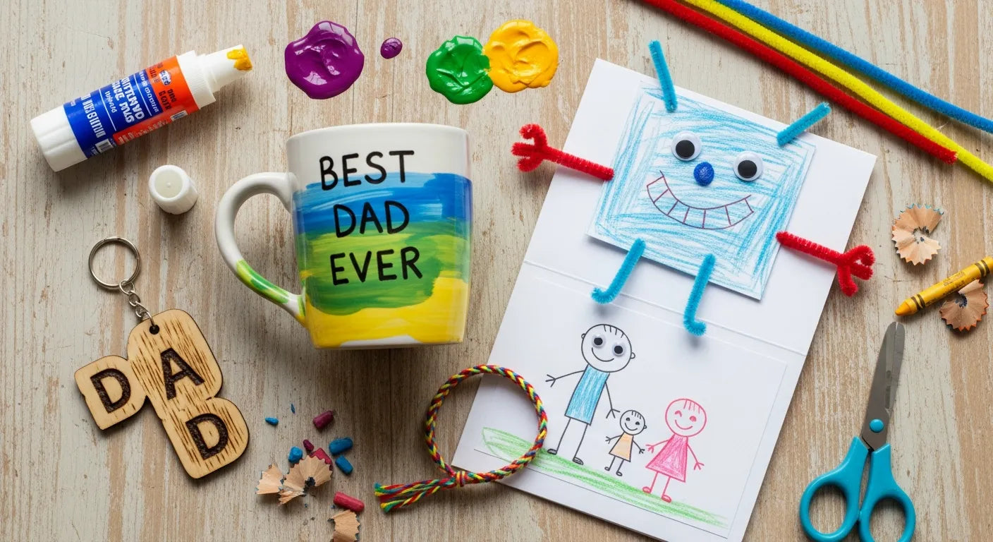 Heartfelt Fathers Day Crafts from Kids: A Guide to Handmade Gifts | I'm