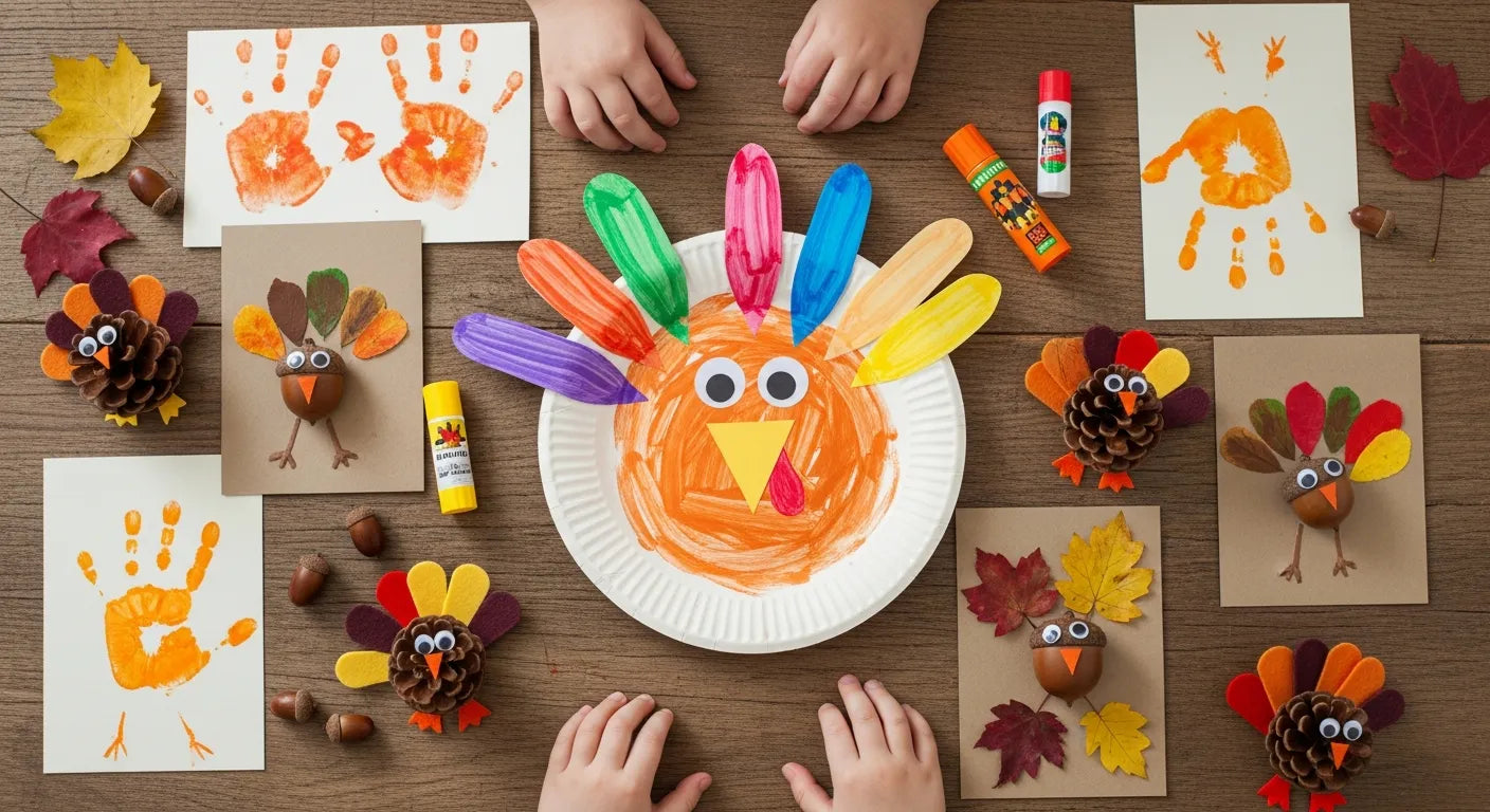 Little Hands, Big Thanks: Easy Thanksgiving Crafts for Kids | I'm the