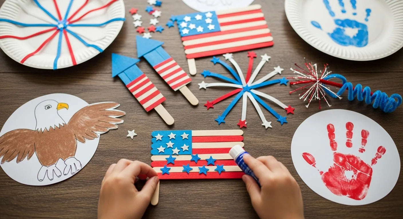 Sparking Joy: Simple Fourth of July Crafts for Kids | I'm the Chef Too