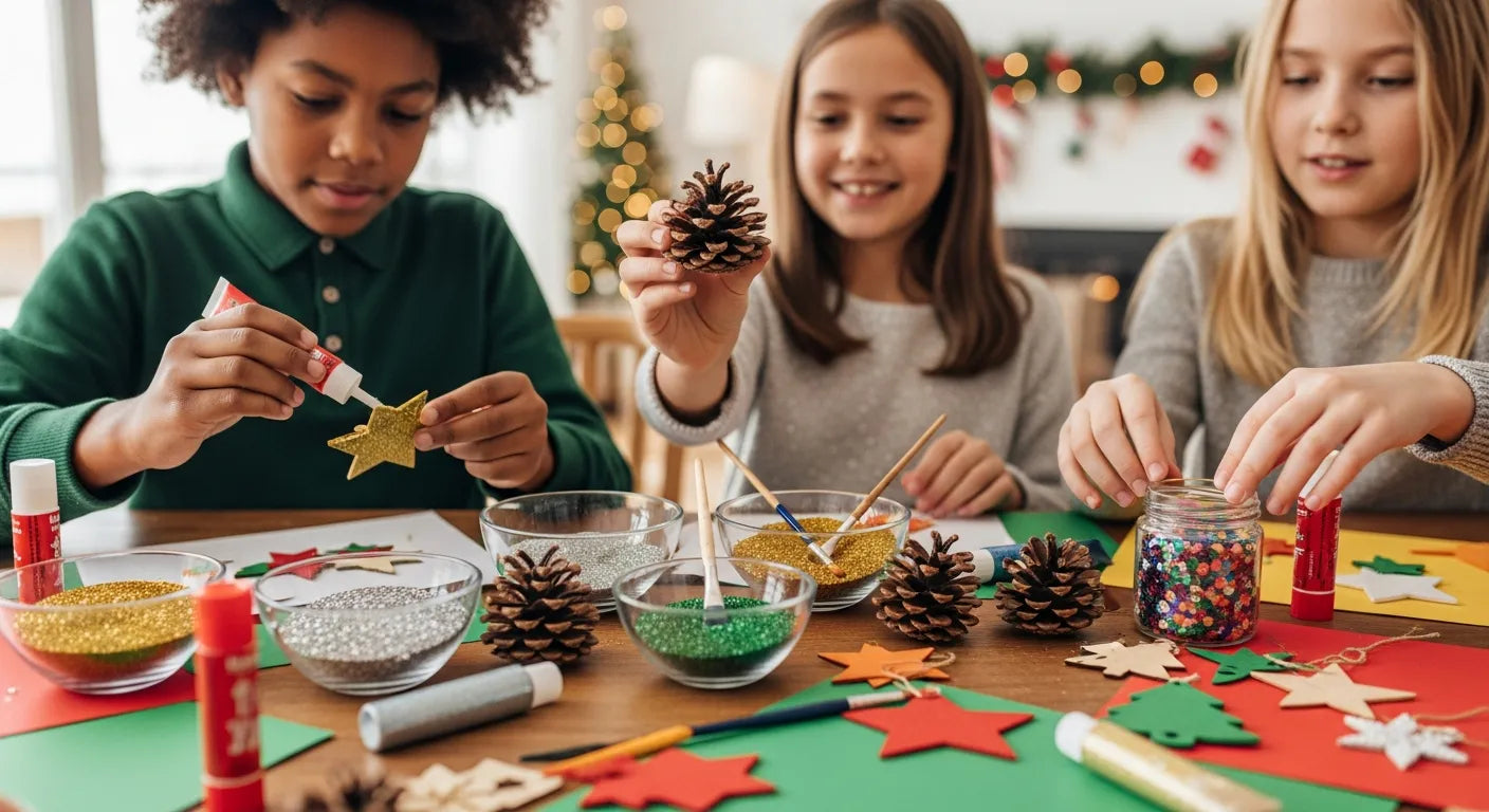 Sparkling Kids Holiday Craft Fun | I'm the Chef Too