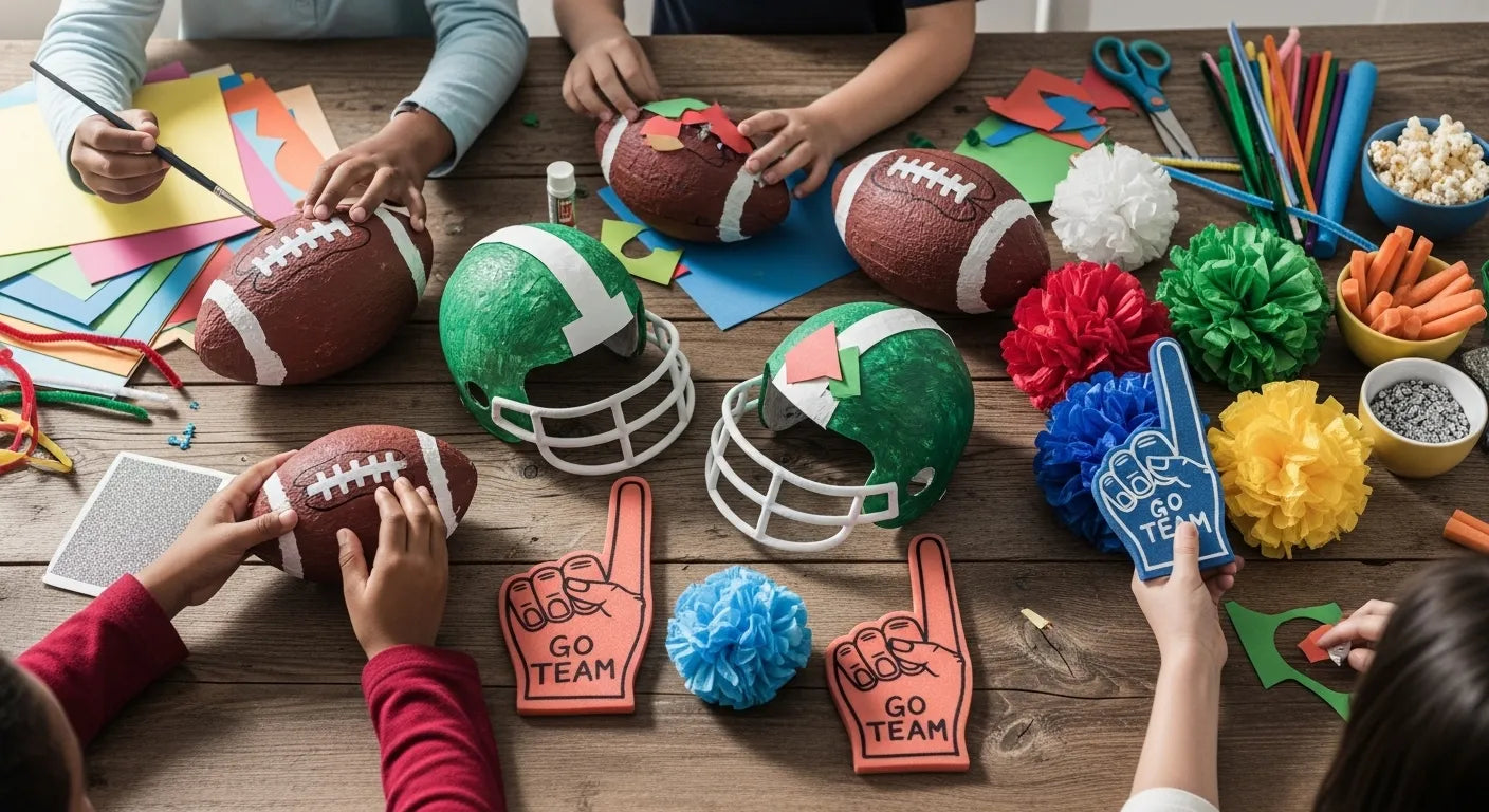 Touchdown Fun: Super Bowl Kids Crafts for Game Day! | I'm the Chef Too