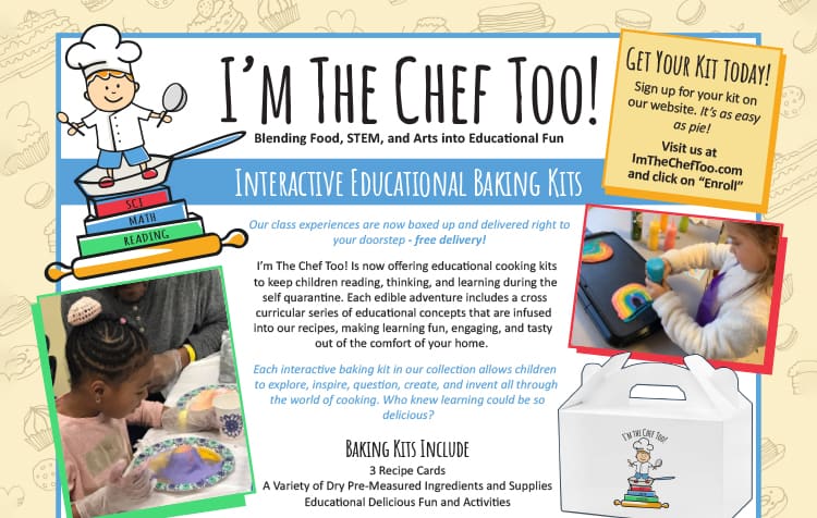 New! Interactive Educational Baking Kits by I'm The Chef, Too!
