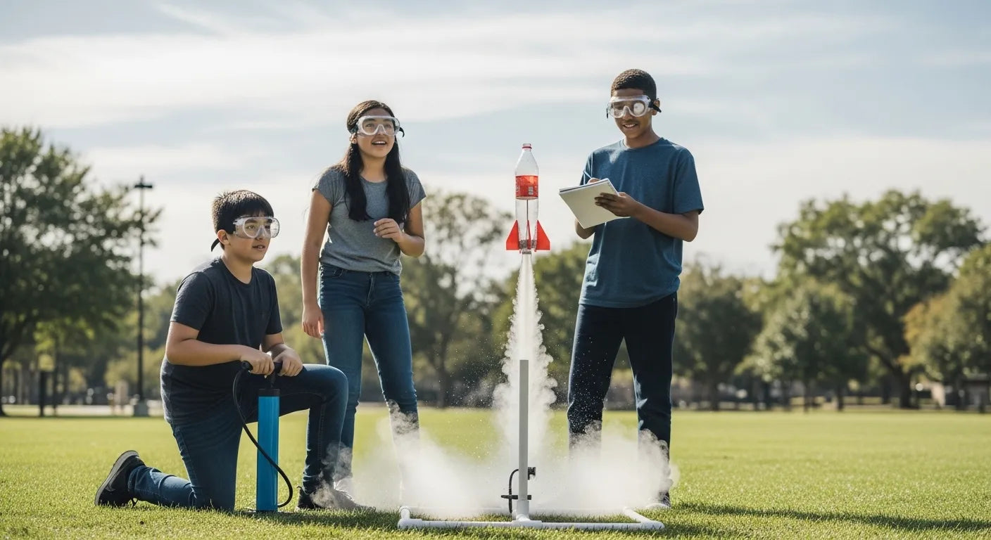 Bottle Rocket STEM Project: Ignite Learning & Fun | I'm the Chef Too
