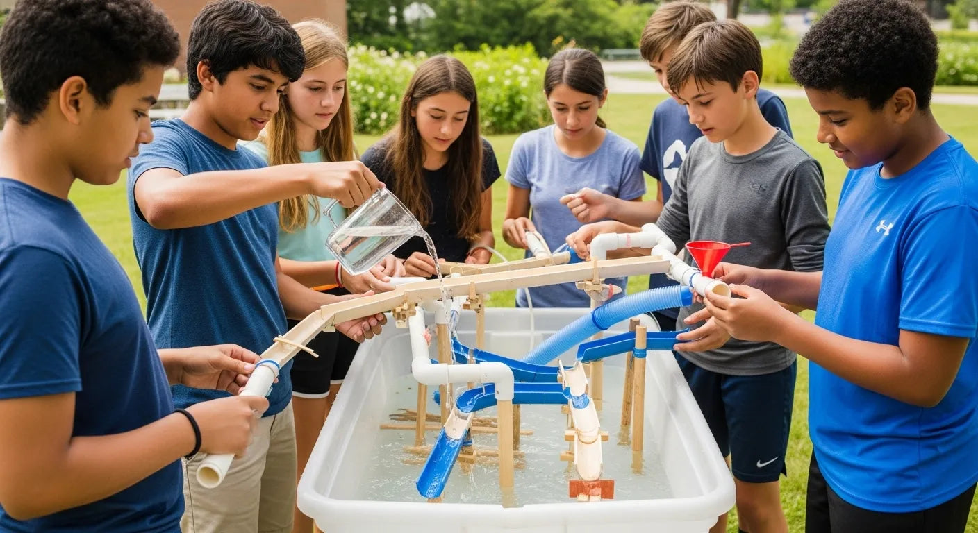 Water Spring Project Build a STEM Water Slide: Engineering Fun for Kids