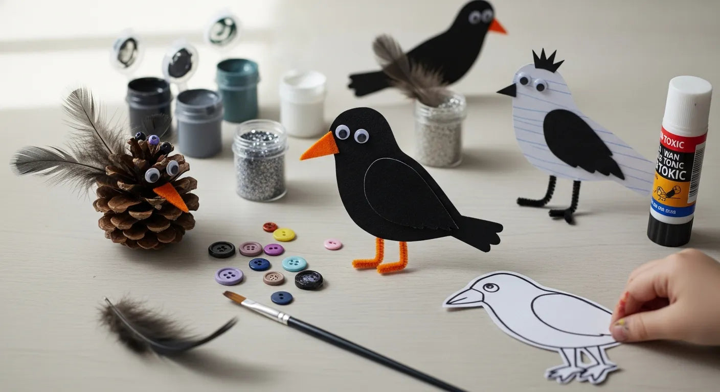 Crow Creative Creative Crow Craft for Kids: Fun STEM & Art Activities