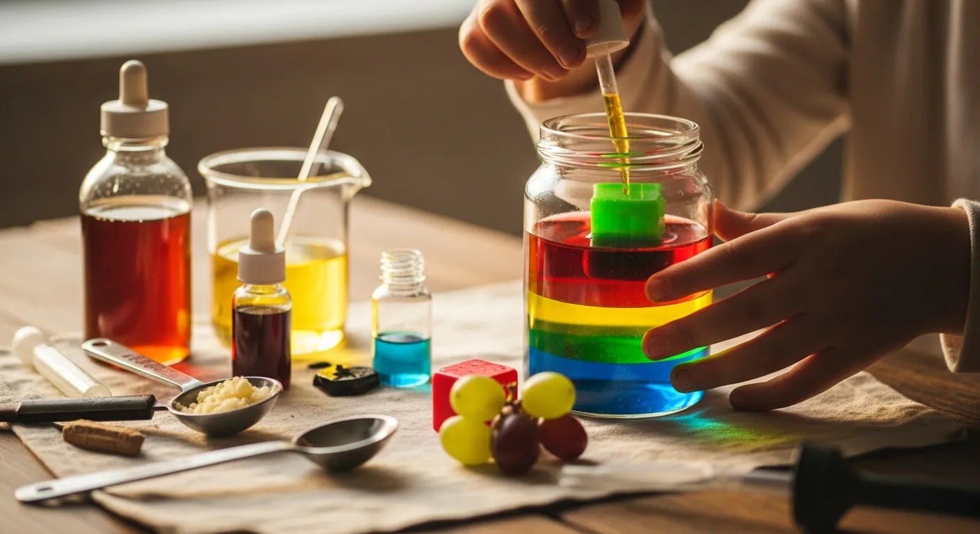 Fun Density Examples Colorful Density Experiments for Kids: Dive into Science Fun! | I'm the ...