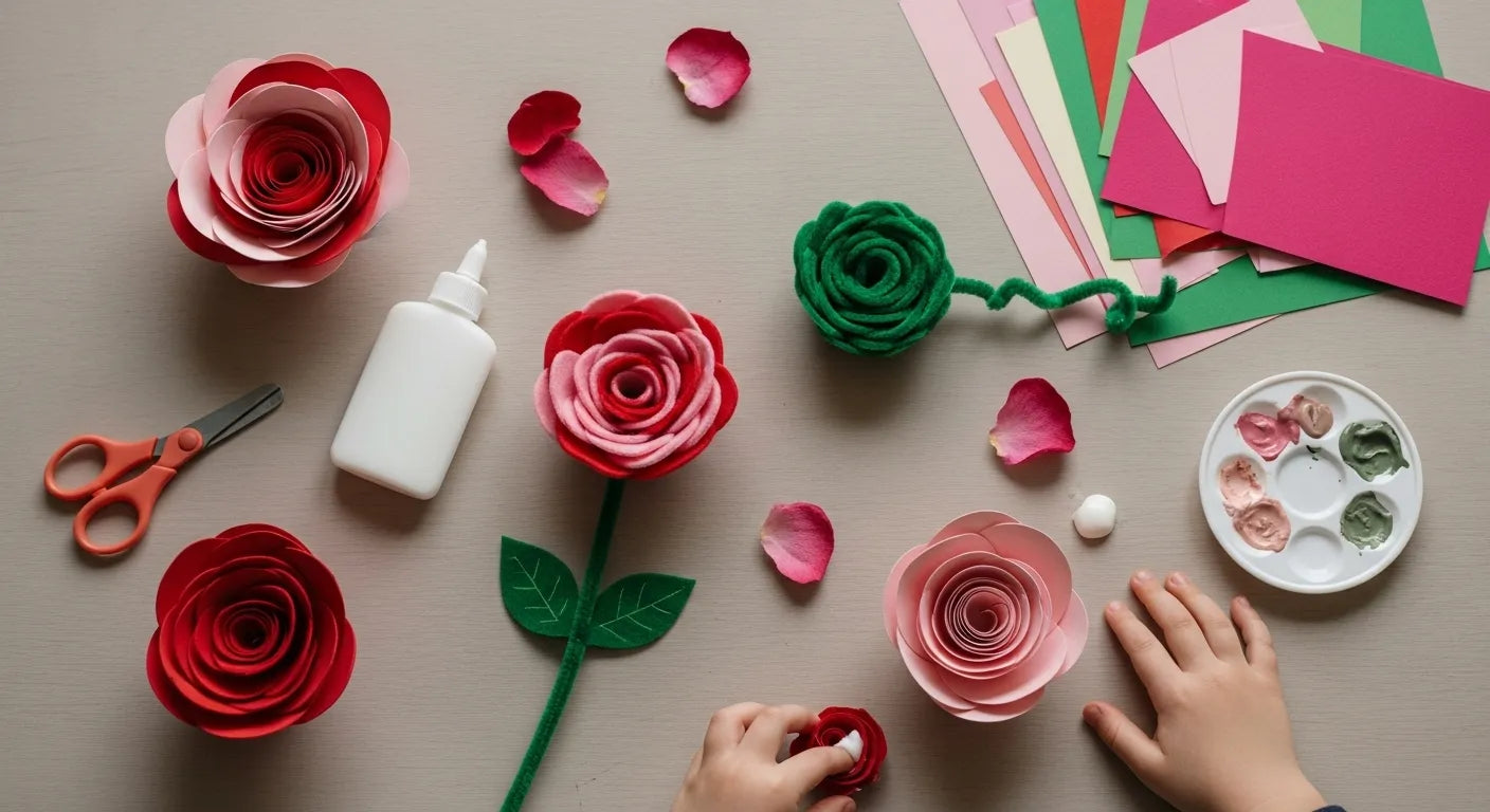 Crafting Joy: Engaging Rose Crafts for Kids | I'm the Chef Too