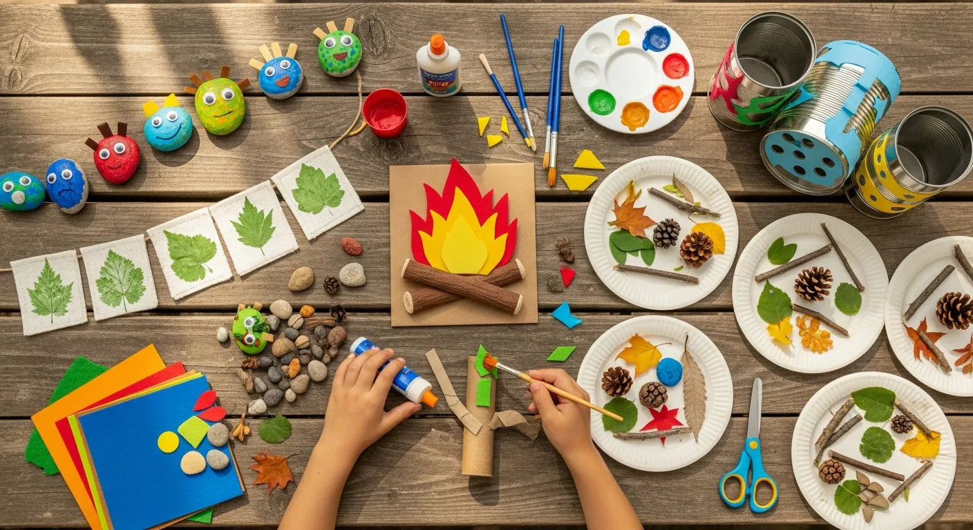 10 Fun Camping Themed Crafts & STEM Activities for Kids