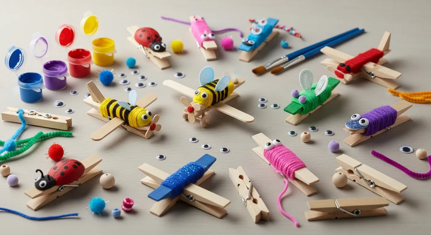 15 Fun and Creative Clothes Pin Crafts for Kids to Try
