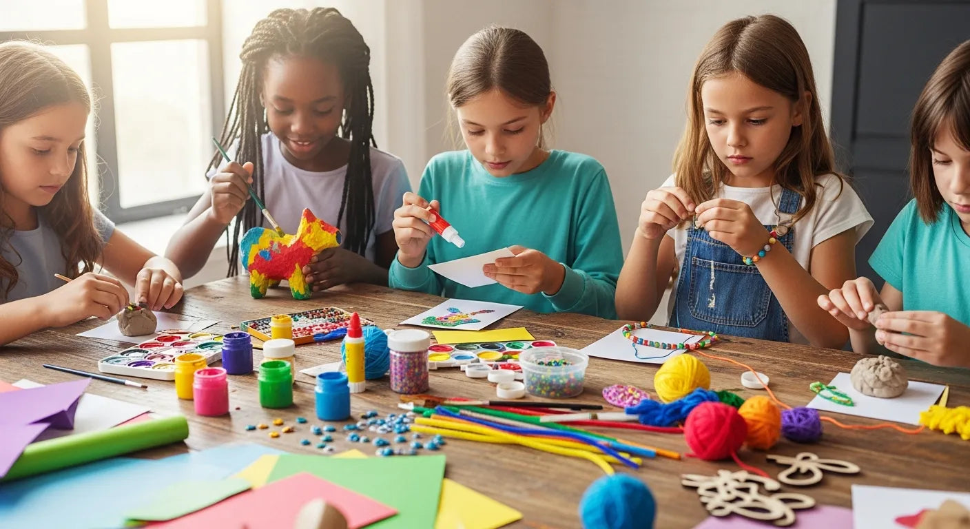Children Creative Work Fun & Educational Craft Projects for Kids: Create & Learn