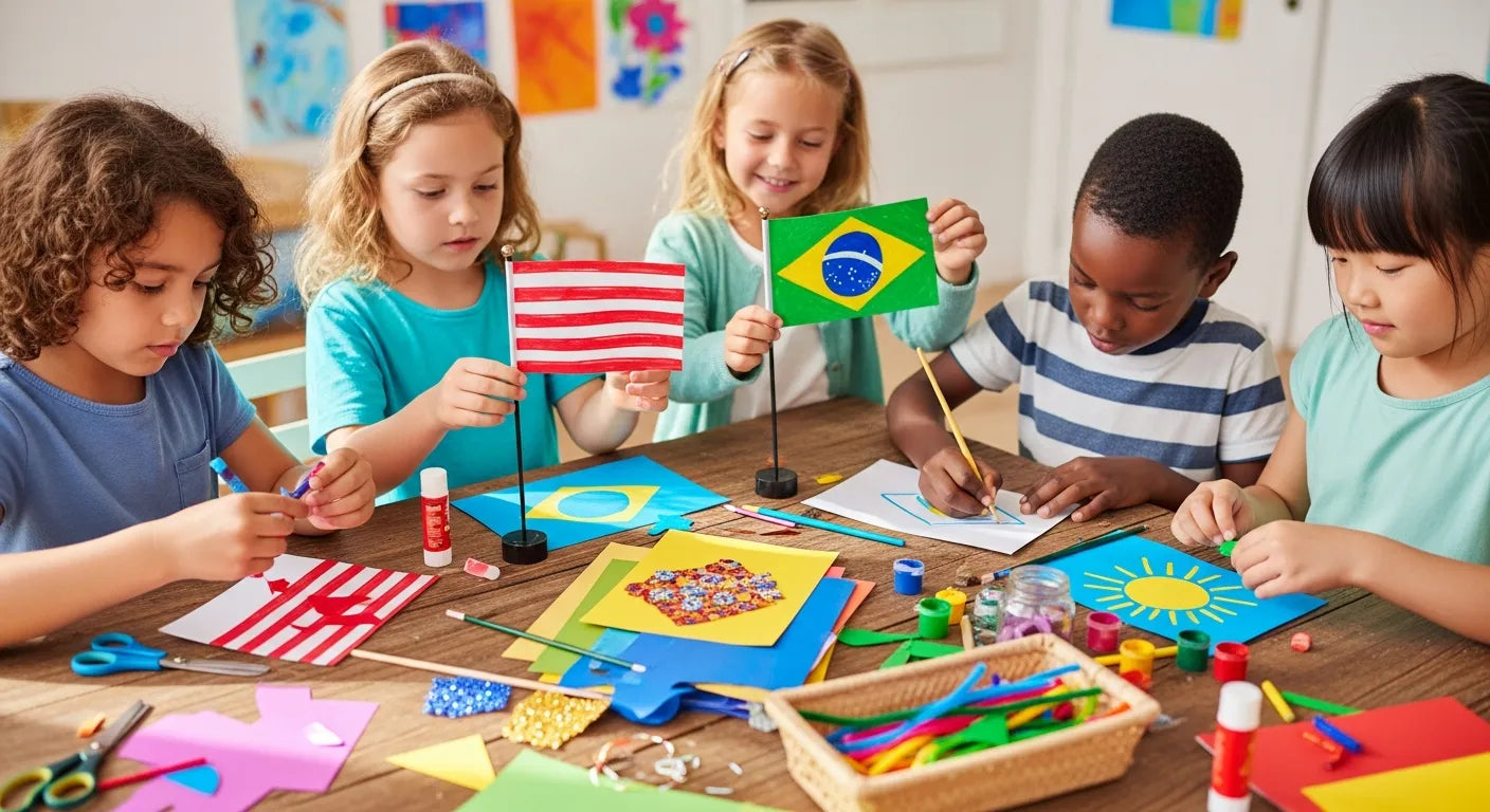 Creative Flag Crafts for Kids: A World of Learning | I'm the Chef Too