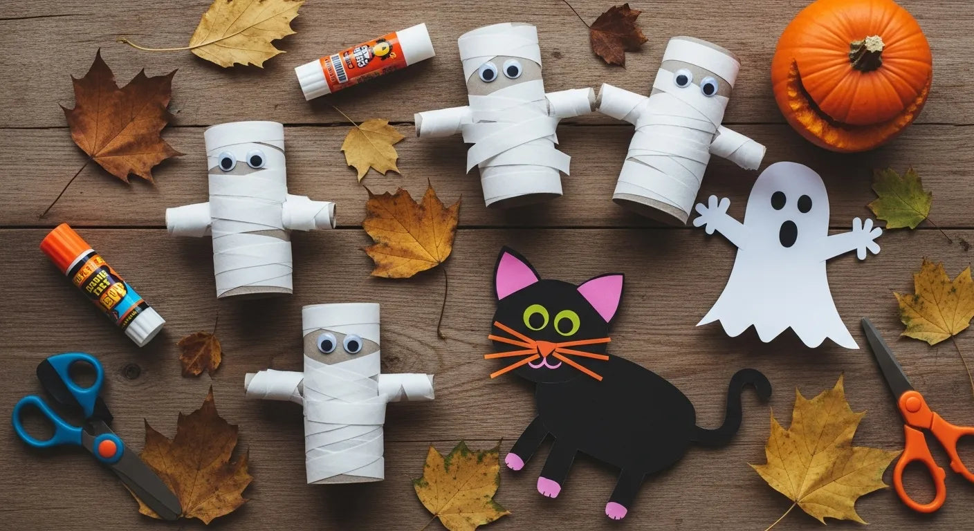 Creepy-Cute Toilet Paper Roll Halloween Crafts for Kids | I'm the Chef Too