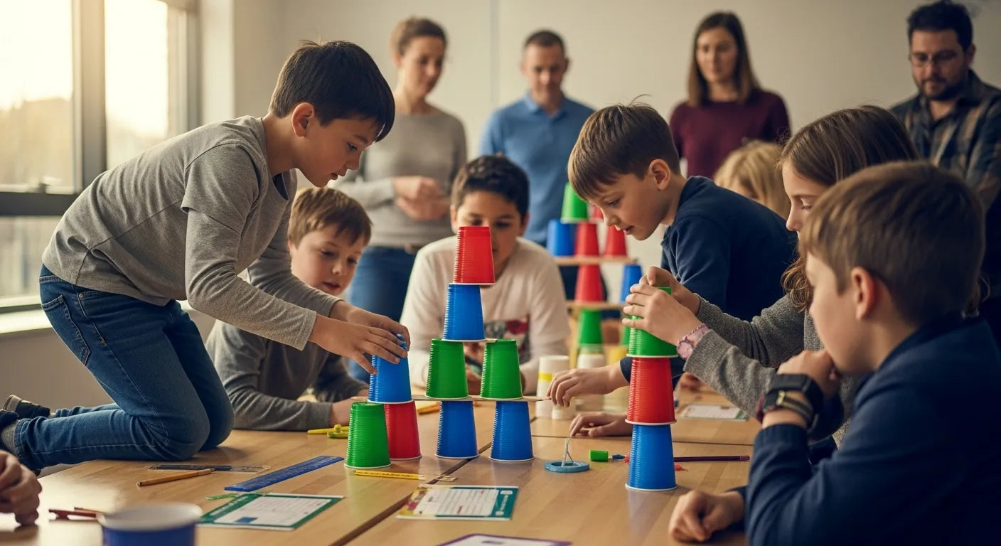 Tp Stack Challenge Cup Stacking STEM Challenge: DIY Engineering for Kids