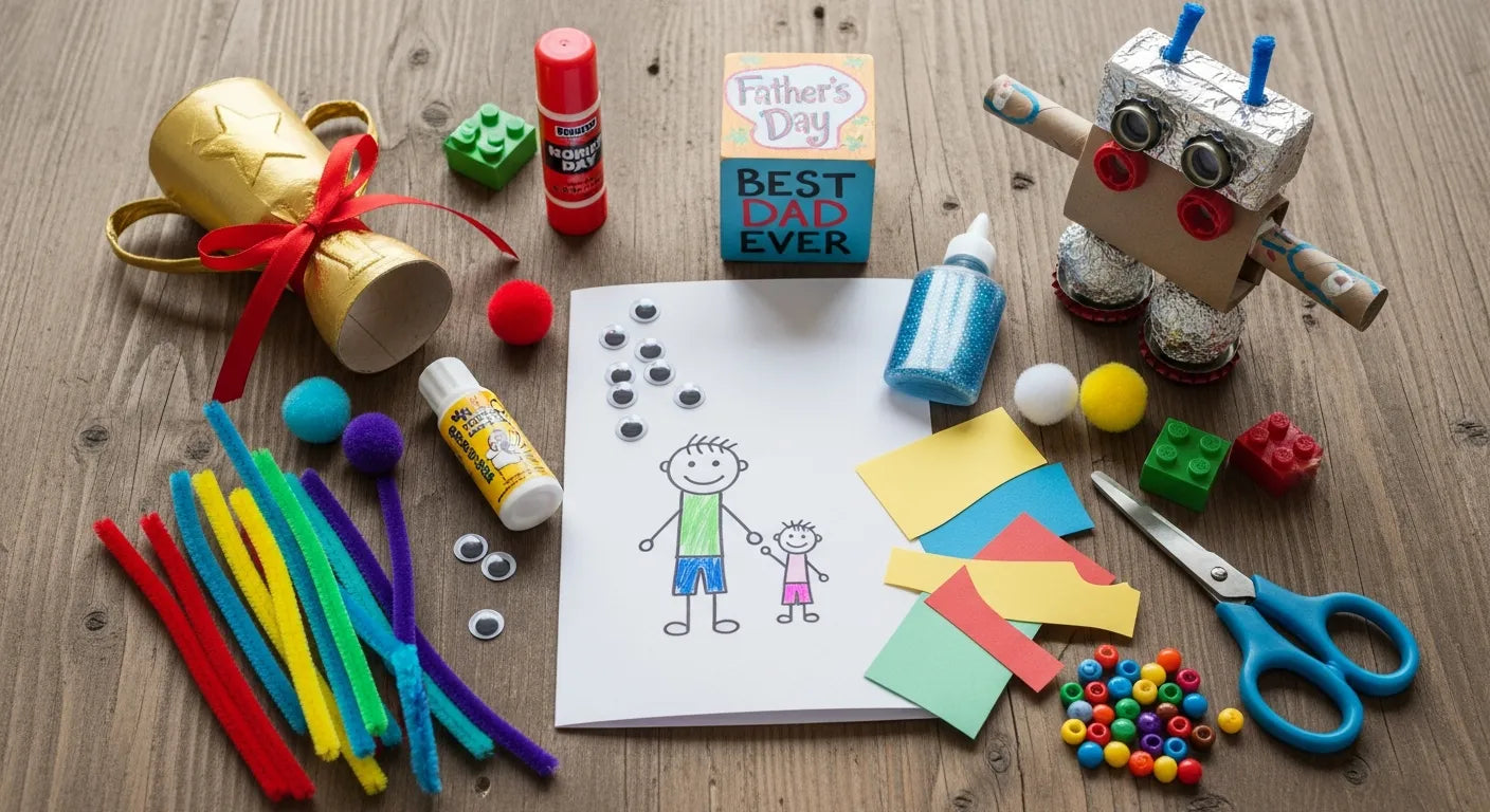 Cute Father's Day Crafts for Kids: Sweet Surprises & STEM-sational Fun ...