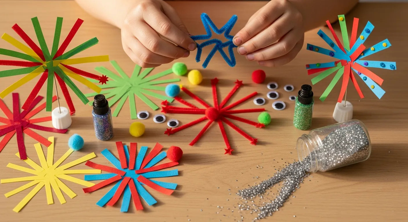 Dazzling Fireworks Craft for Kids: Sparking Joy & Learning | I'm the ...