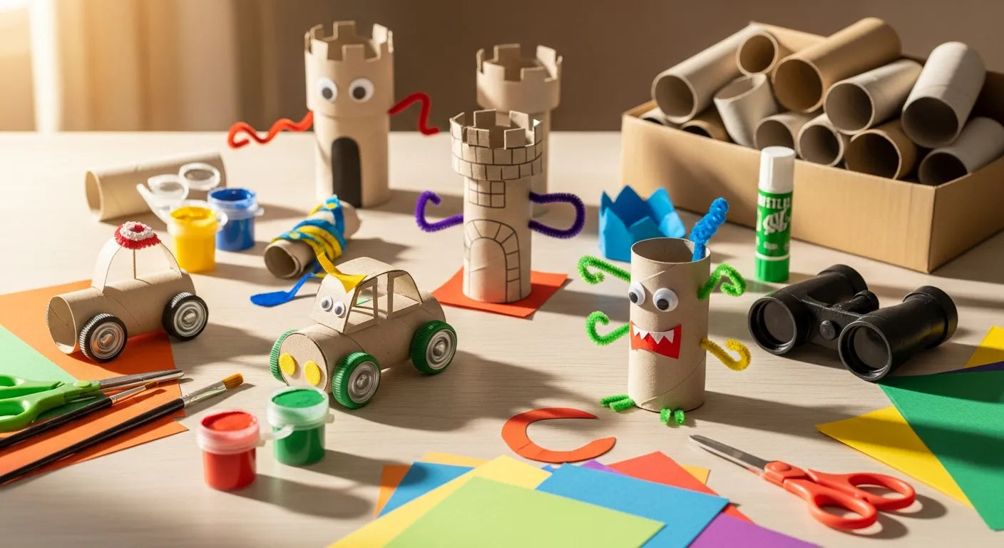 DIY Cardboard Tube Crafts: Spark Kids' Creativity & Learning | I'm the ...