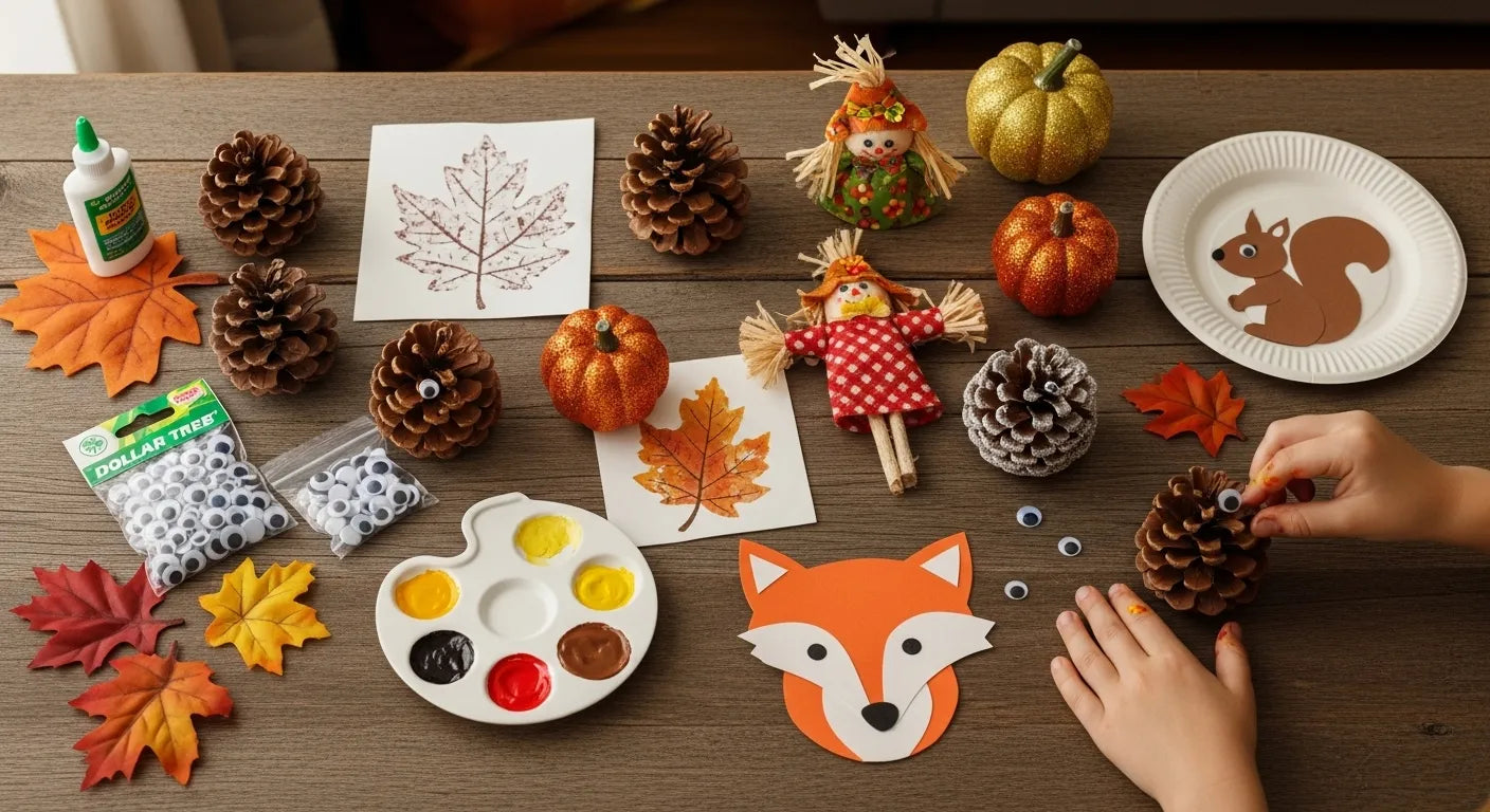 Dollar Tree Fall Crafts for Kids: Budget-Friendly Autumn Fun! | I'm the ...