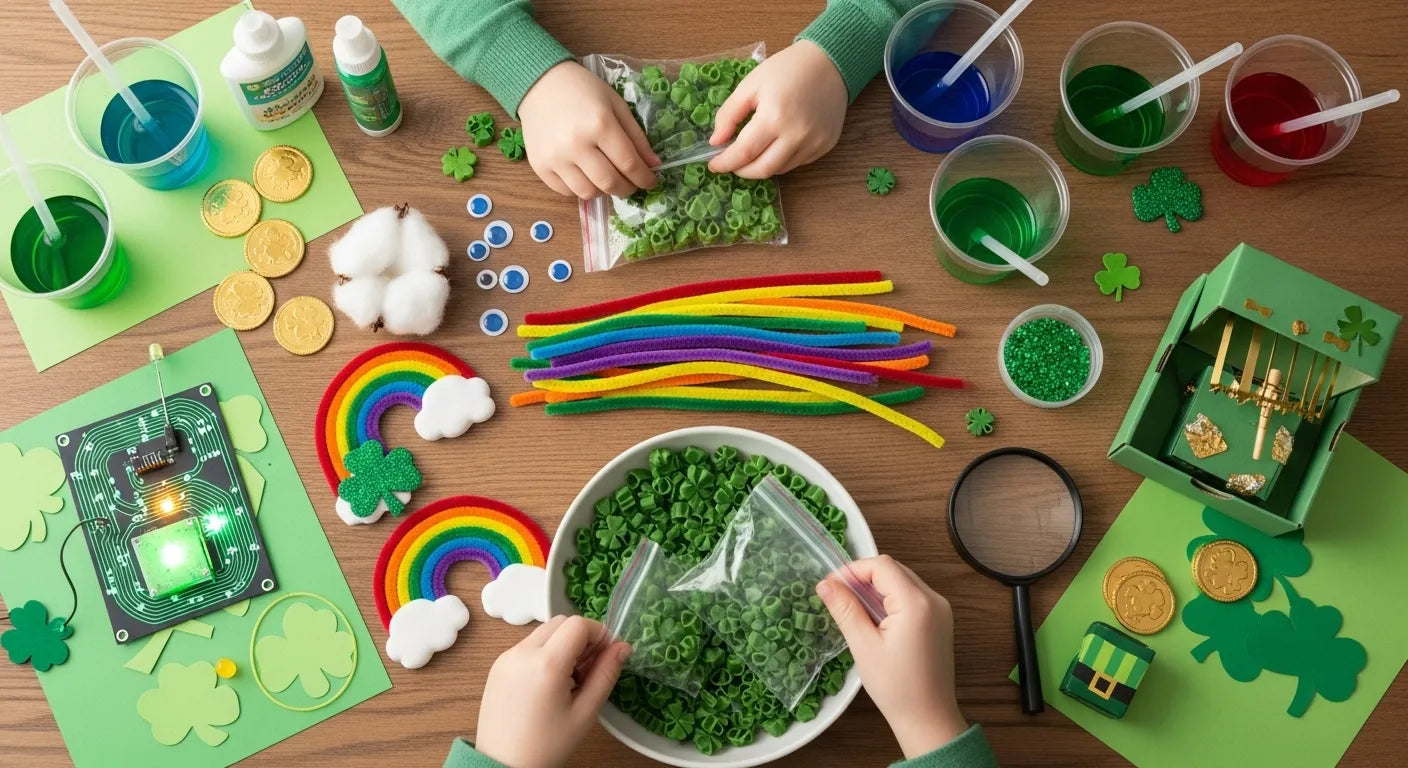 Easy St. Patrick's Day Crafts for Kids: Green Fun & STEM Learning | I'm ...