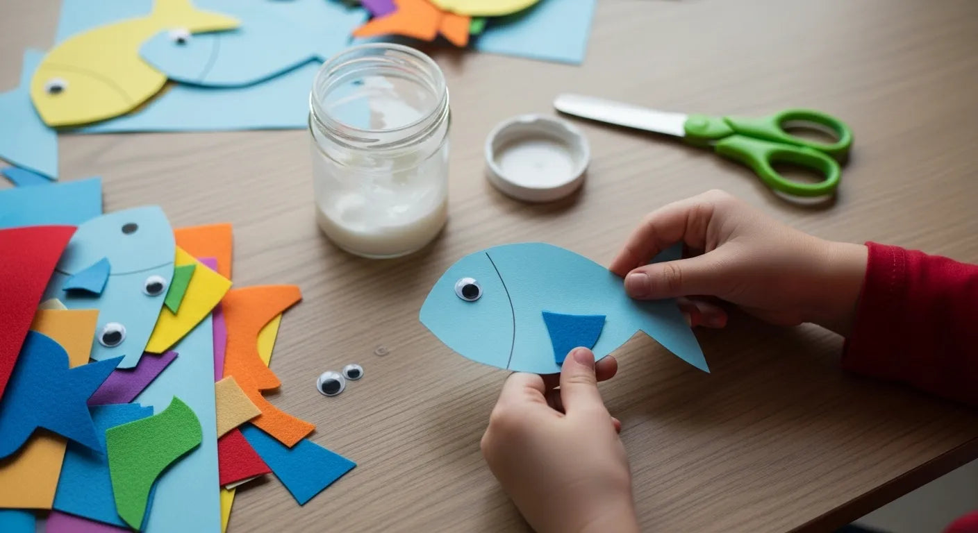 Hand Craft Fish Hand Craft for Kids: Creative Ocean Adventures at Home | I'm the ...