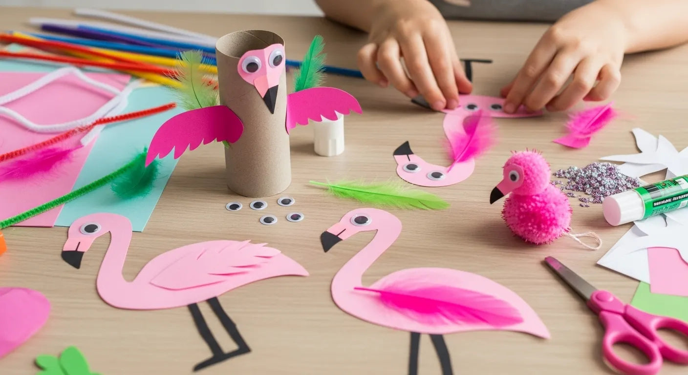 Flocking Fun: Engaging Flamingo Crafts for Kids | I'm the Chef Too