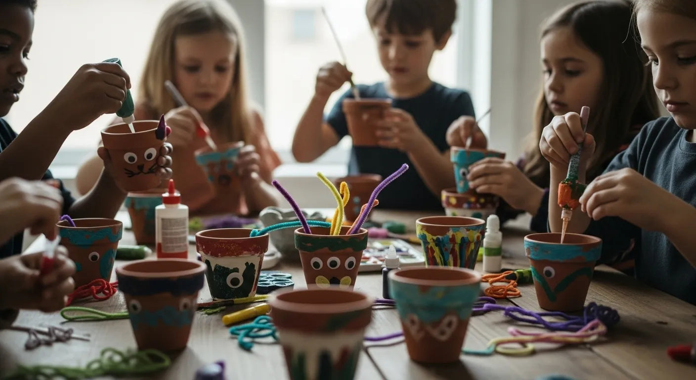 Flower Pot STEM Crafts: Creative Kids Learning Ideas