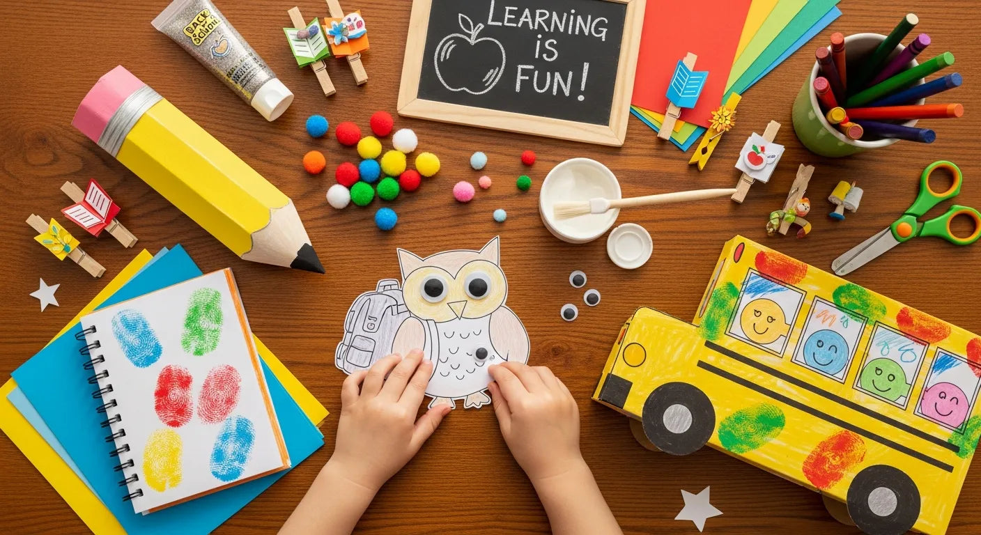 Fun Back to School Crafts for Kids: Prep & Play | I'm the Chef Too