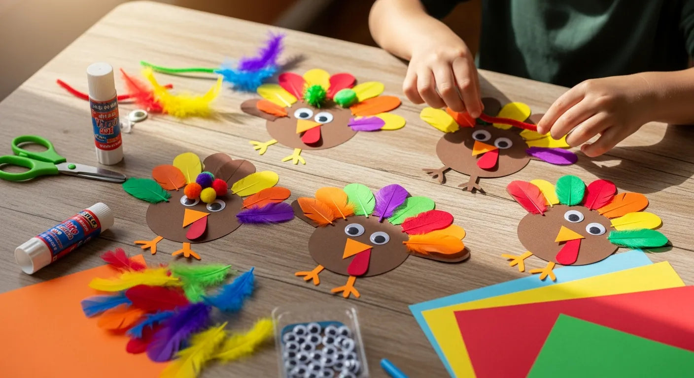 Fun & Easy Kids Turkey Crafts | I'm the Chef Too