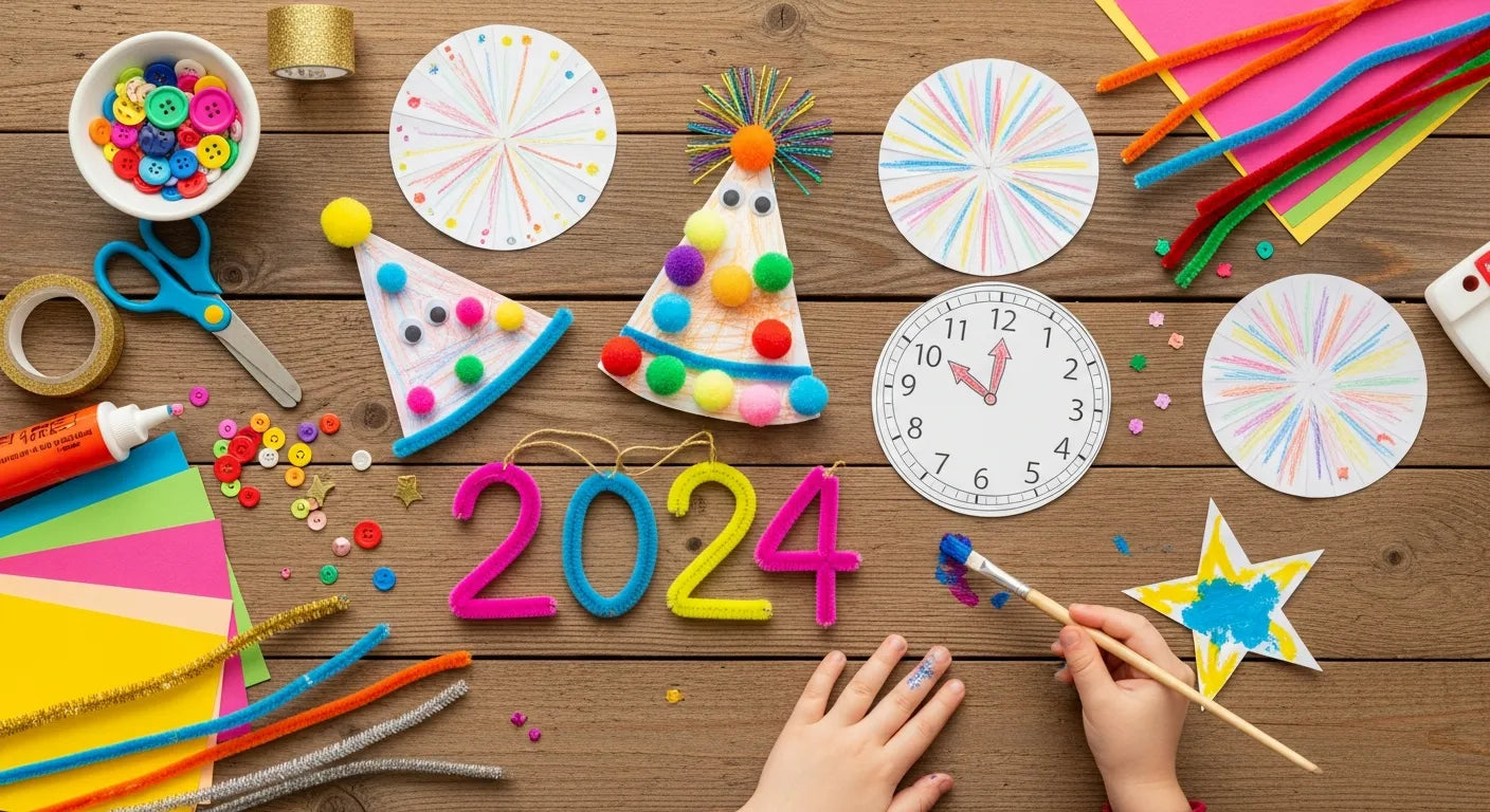 Fun New Year's Eve Craft Ideas for Kids to Spark Joy | I'm the Chef Too