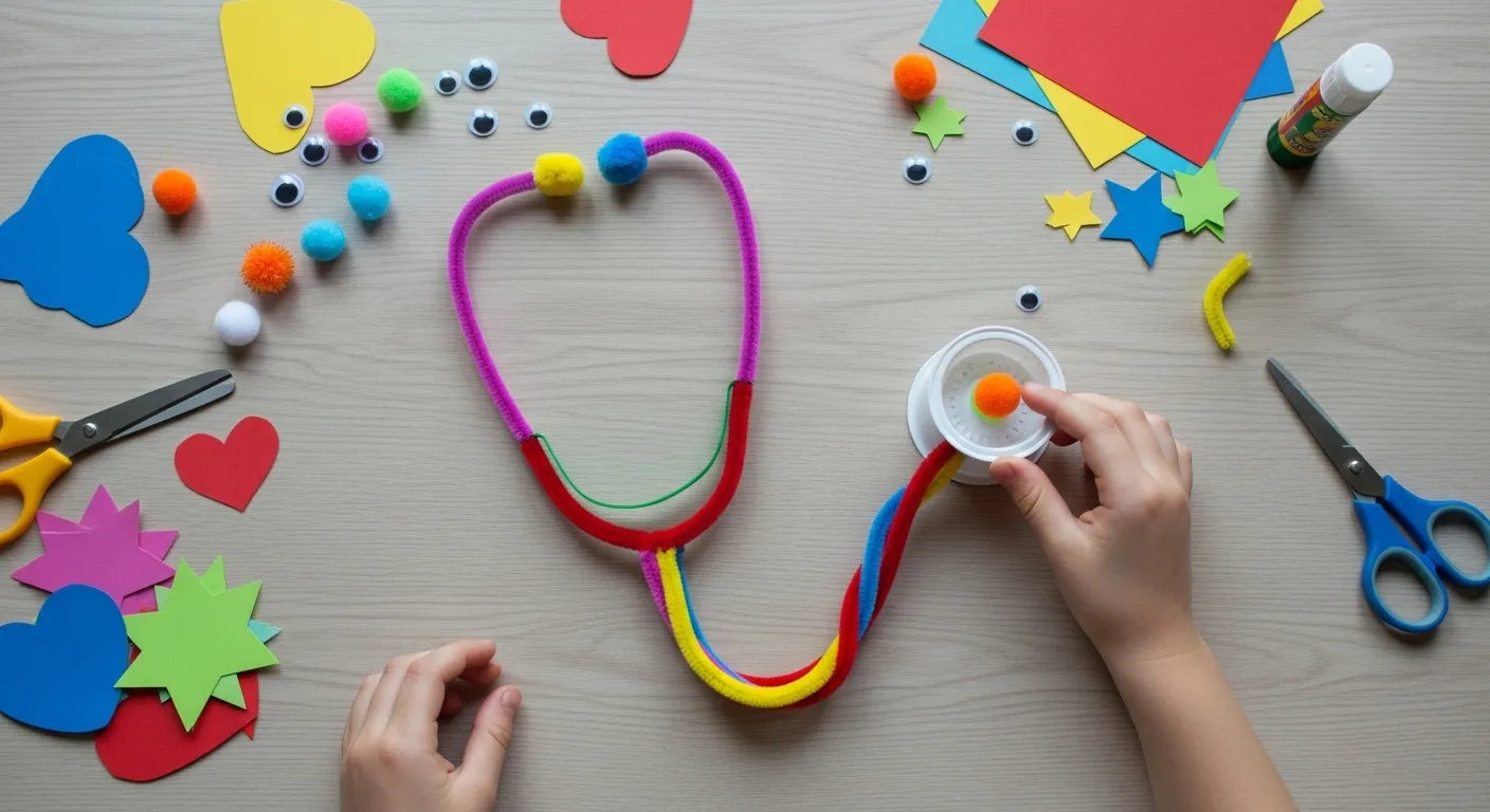 Fun Stethoscope Craft for Kids & STEM Play | I'm the Chef Too