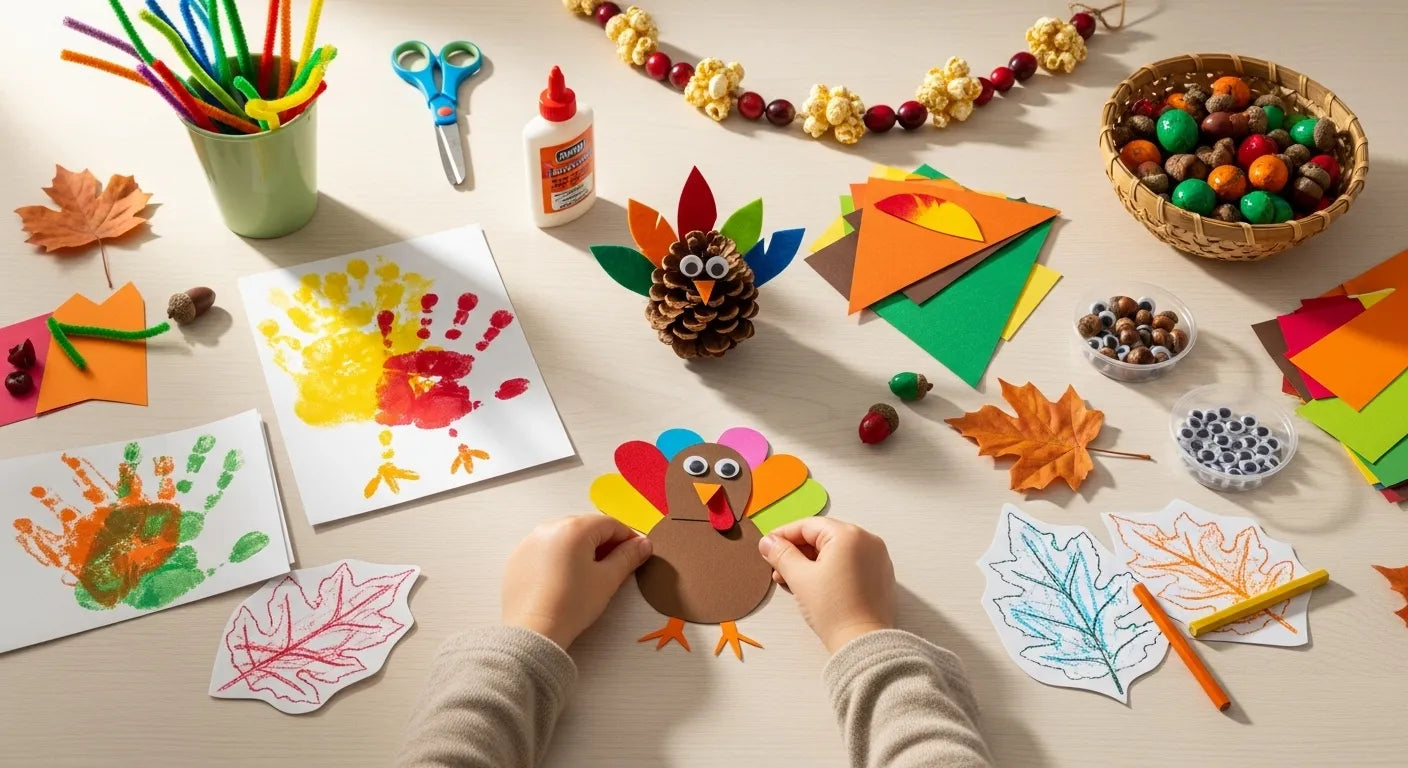 Fun Thanksgiving Crafts for Kids to Make | I'm the Chef Too