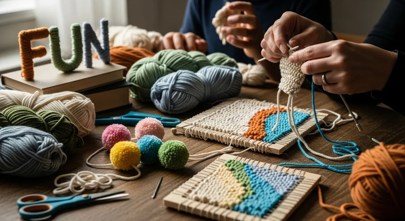 Yarn Crafts Kids: Screen-Free Hands-On Activities