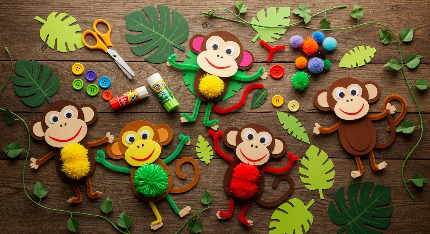 10 Fun Monkey Crafts for Kids to Spark Creativity