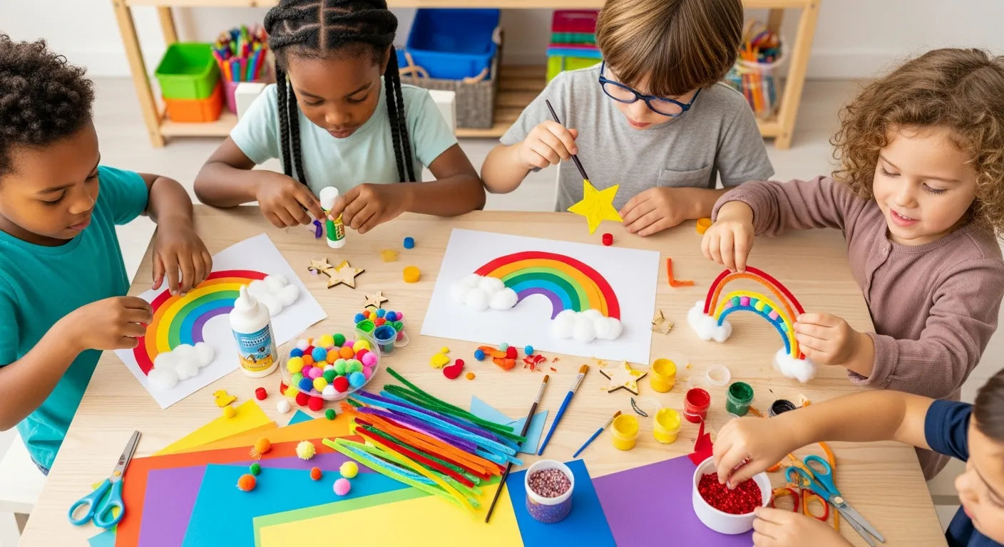 Creative Rainbow STEM Craft for Kids: Fun Science Learning