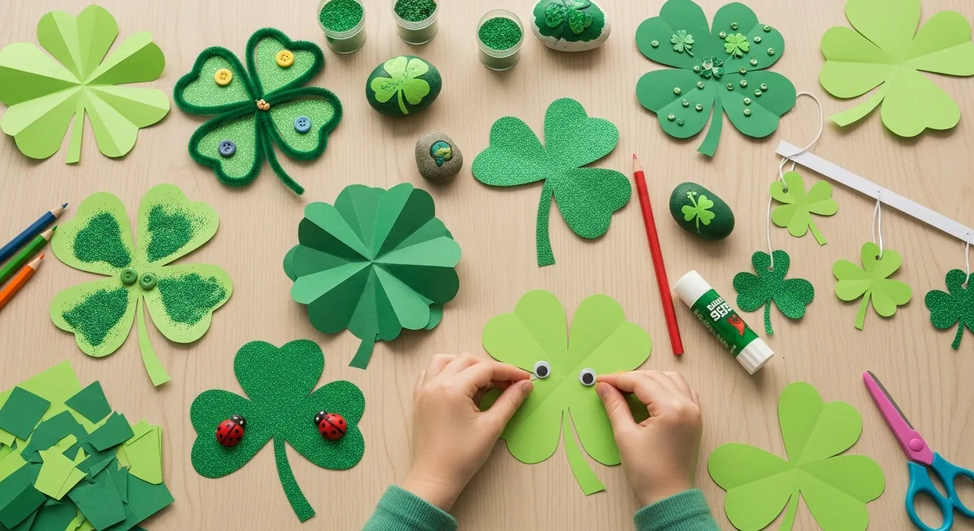 Lucky Leaps: Engaging Four Leaf Clover Crafts for Kids | I'm the Chef Too