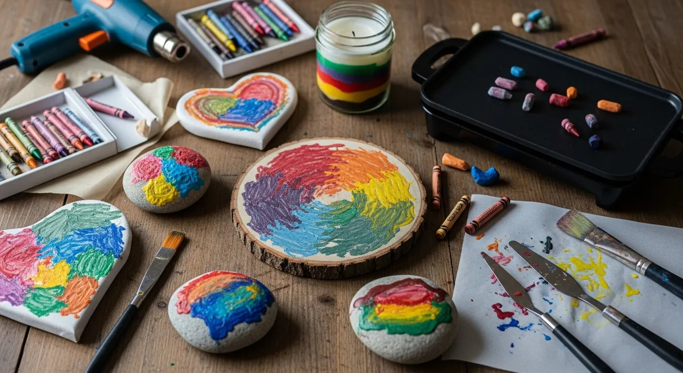 Melted Crayon Crafts: Fun STEM Activities for Kids