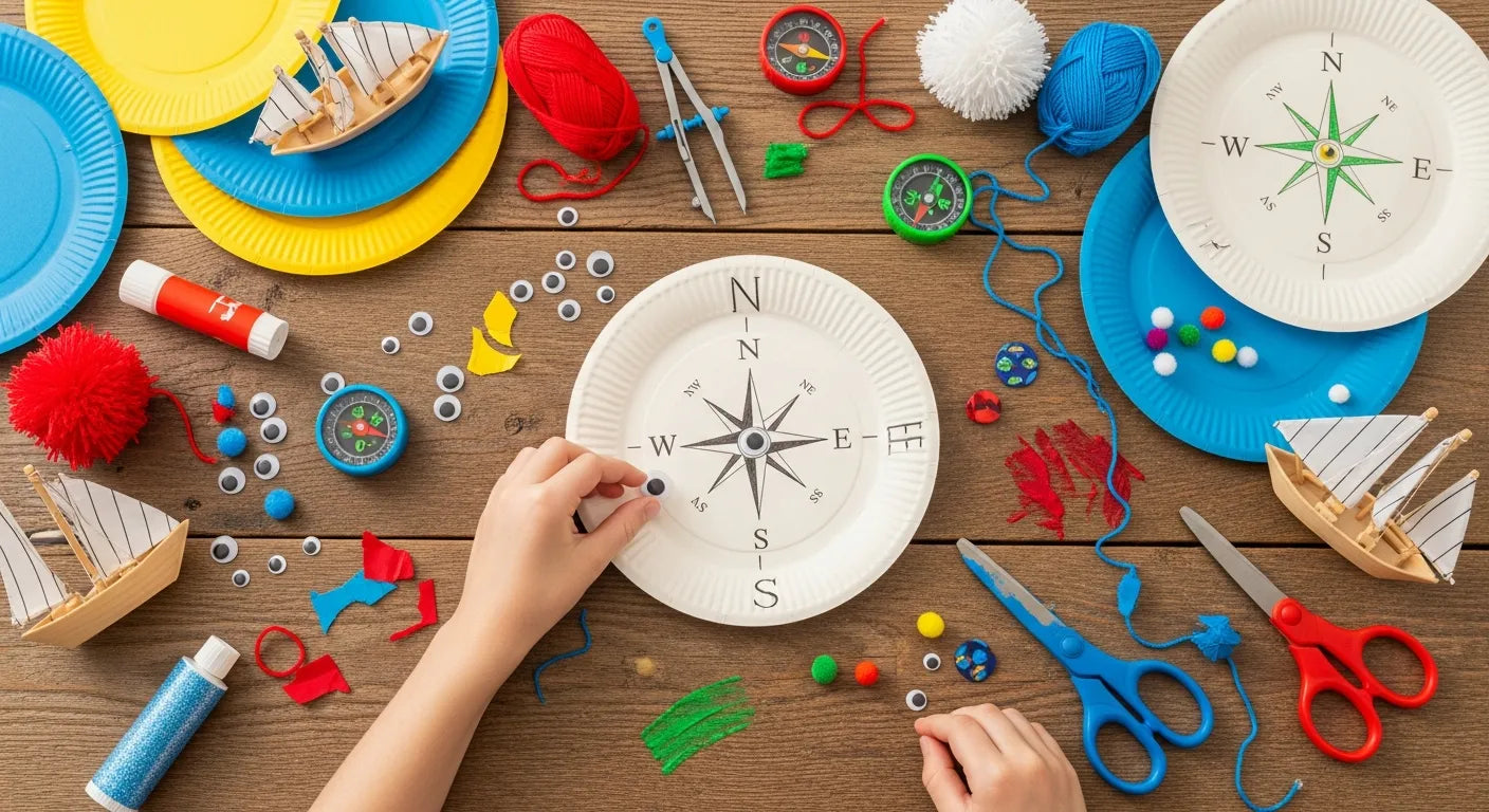 Compass Crafts Workable Creative Compass Crafts for Kids: Fun STEM Navigation Play