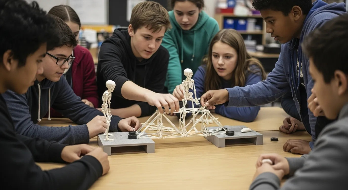Skeleton Bridge Skeleton Bridge STEM Challenge: Build Spooky Strength | I'm the Chef Too