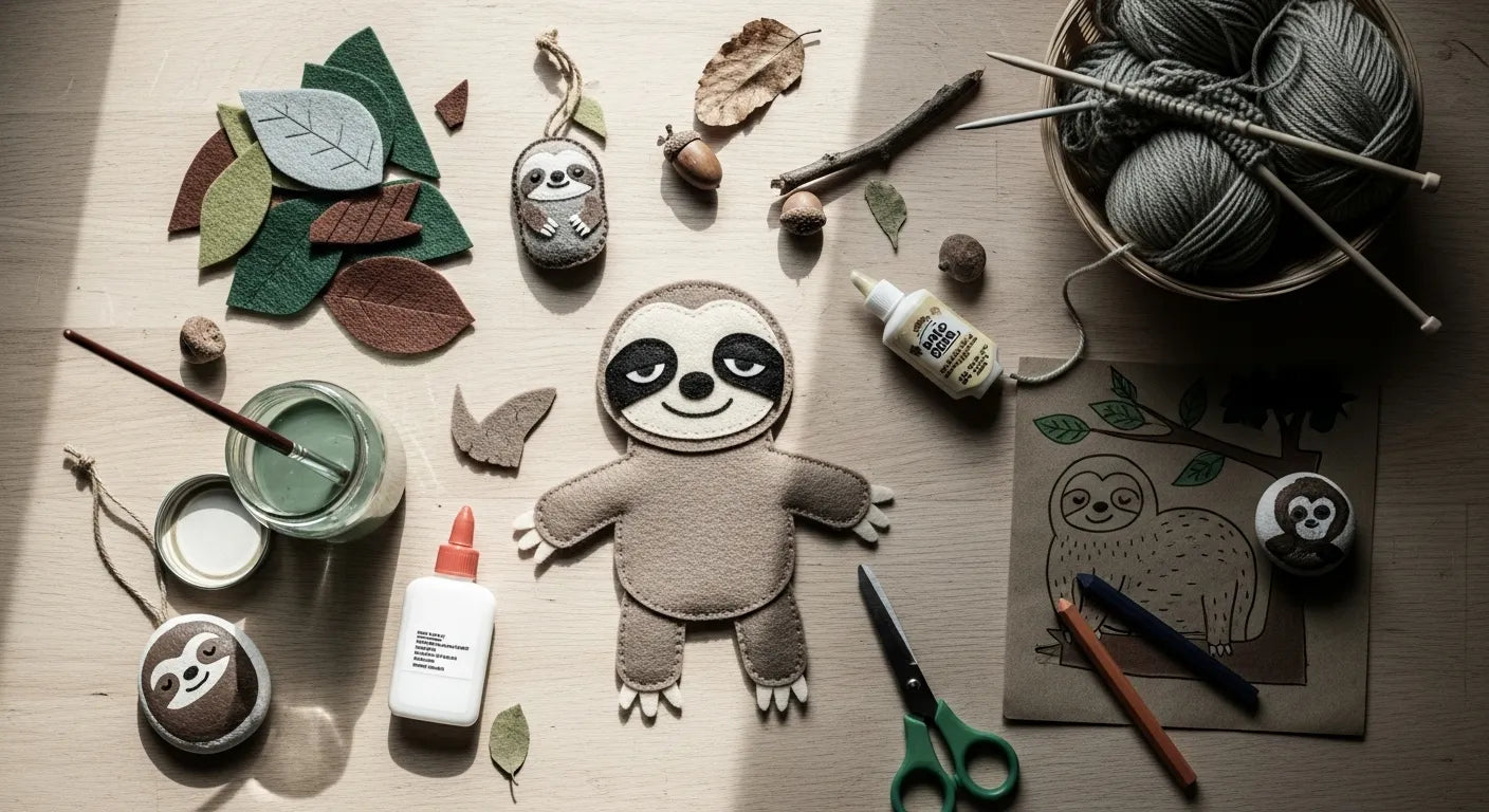 Slow Down & Get Creative: Engaging Sloth Crafts for Kids | I'm the Chef Too