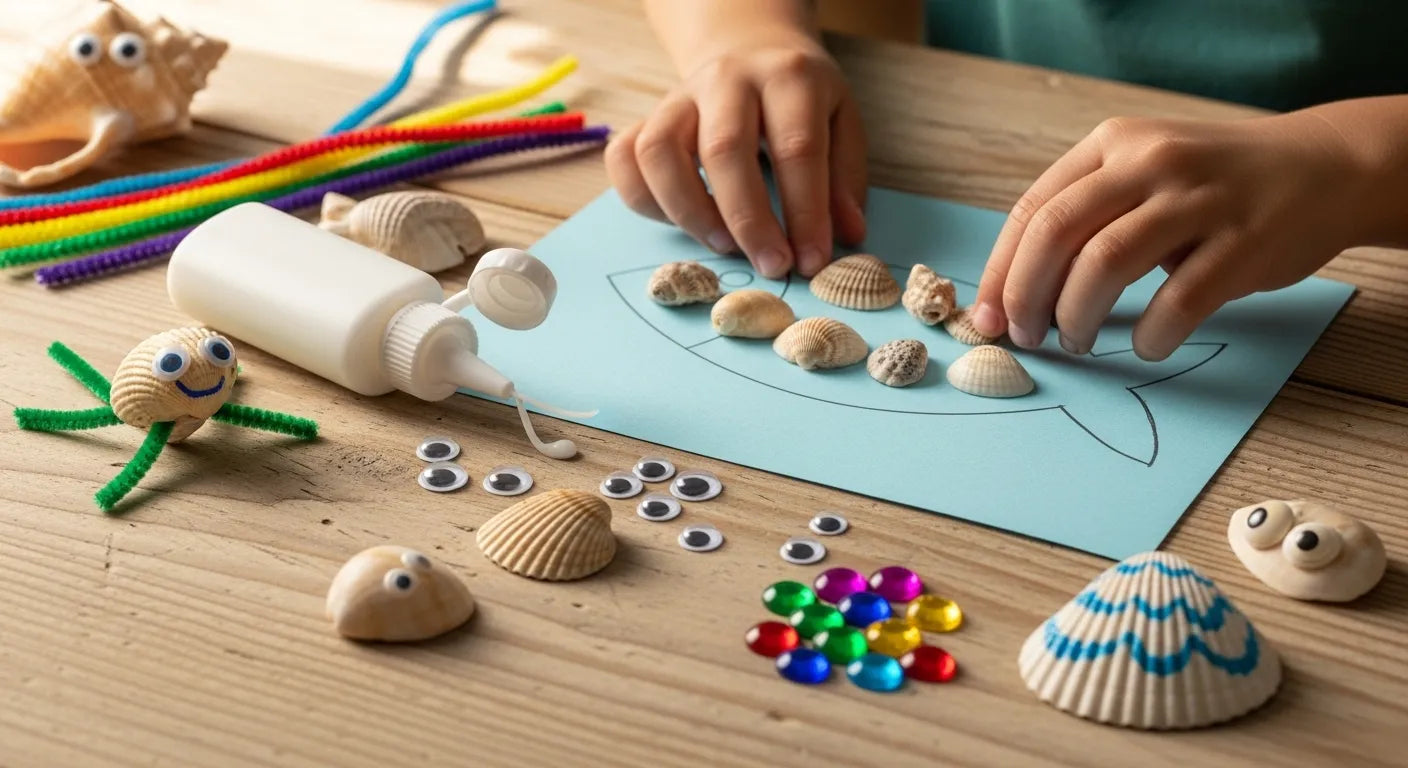 Prep Shell Craft Creative Sea Shell Crafts for Kids: Art & STEM Activities