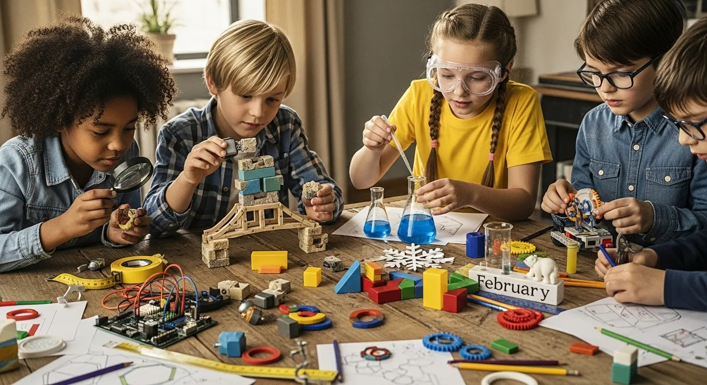 Sparking Curiosity: February STEM Challenges for Kids | I'm the Chef Too
