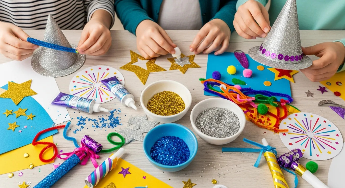 Sparkling New Year's Fun: Engaging Kids Crafts to Celebrate! | I'm the ...