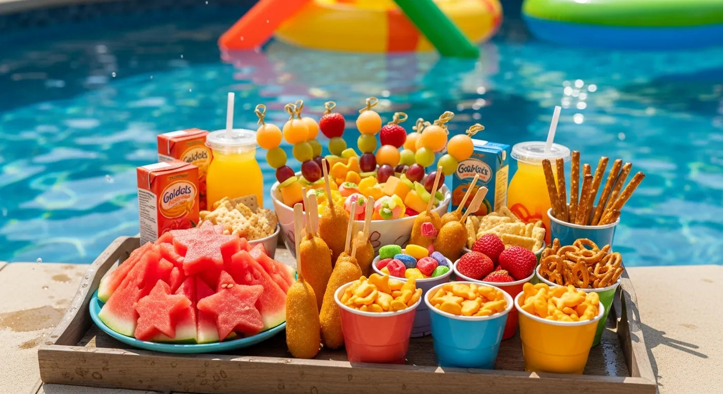 Snacks Backround Pool 10 Easy & Healthy Pool Side Snacks for Kids | Refreshing Ideas