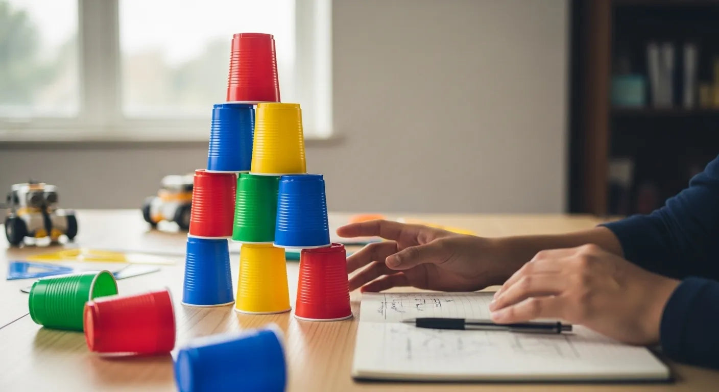 Tp Stack Challenge STEM Challenge: Build a Cup Tower to Boost Skills