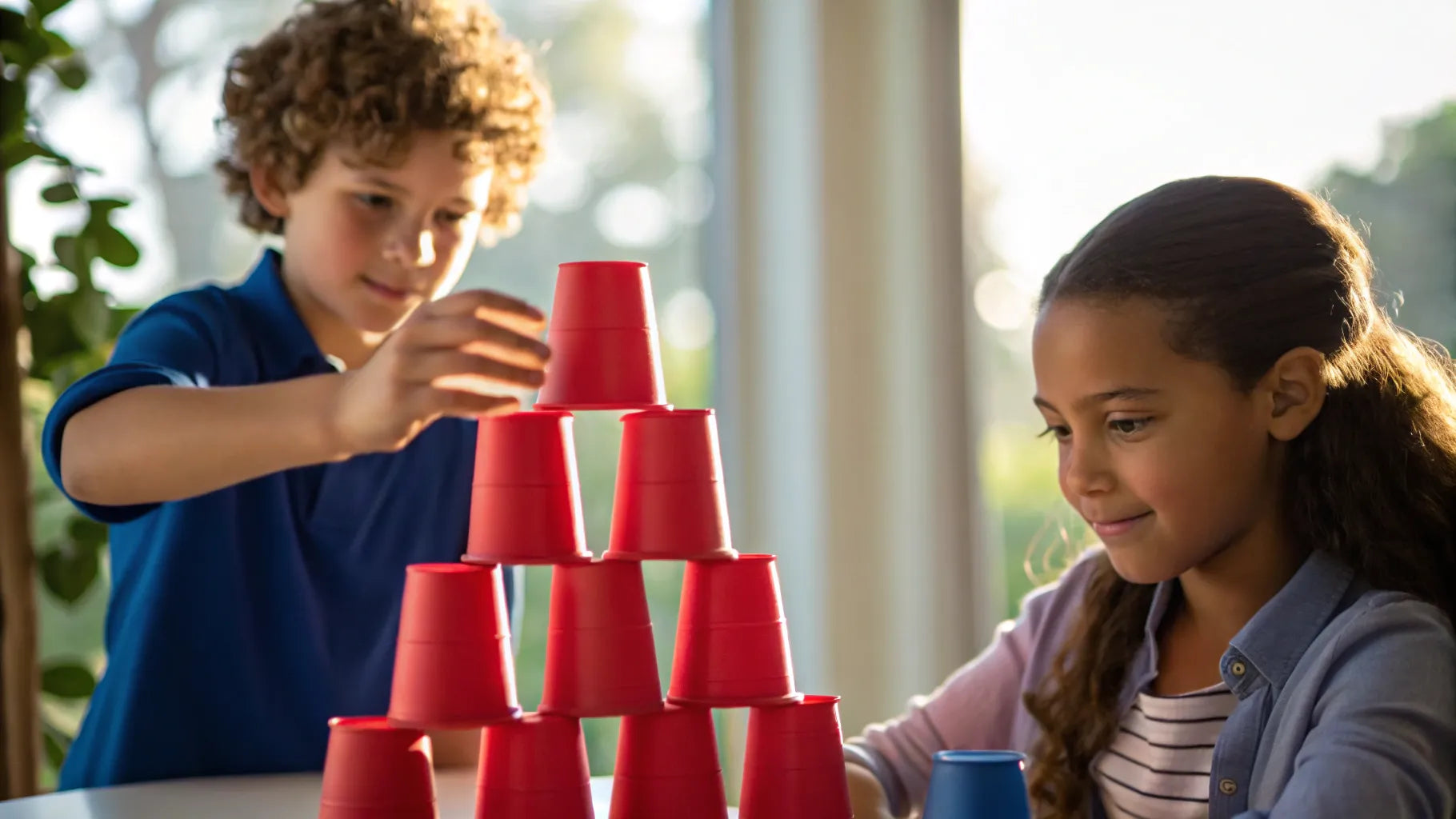 Spring Cup Stack Mastering the STEM Cup Stacking Activity for Kids