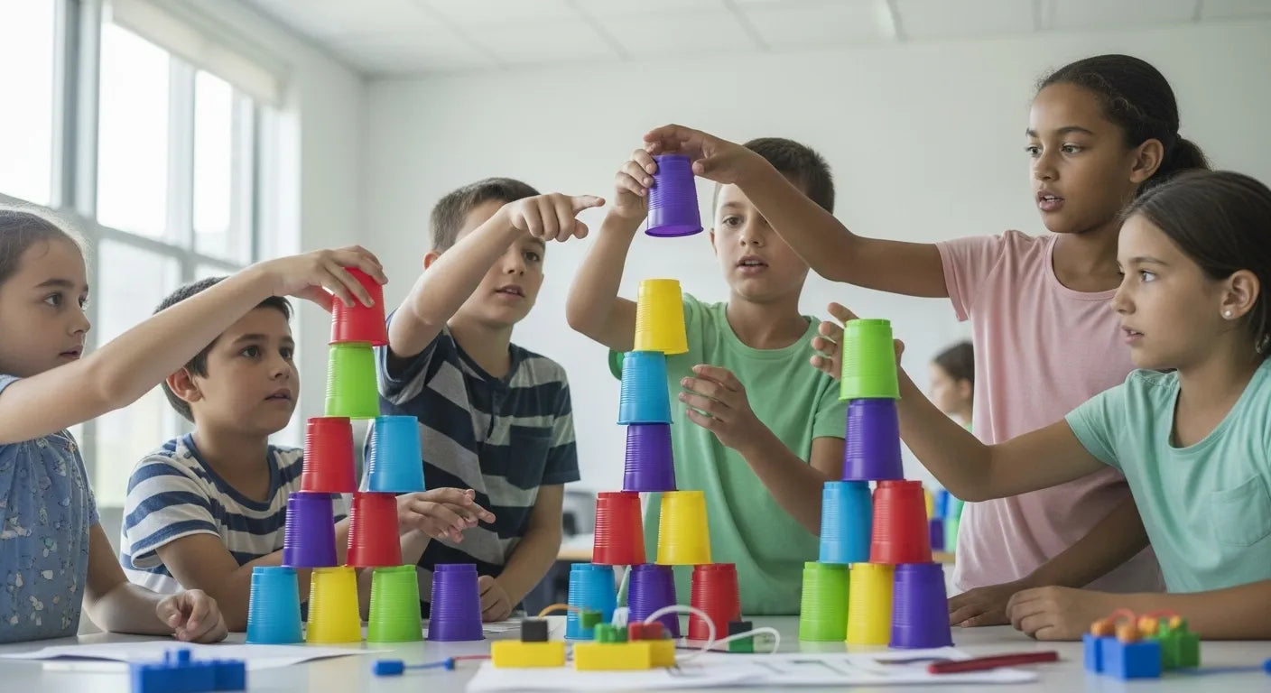 STEM Cup Stacking Challenge: Build Fun, Grow Skills | I'm the Chef Too