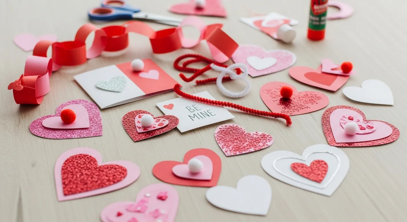 Sweet Valentine Paper Crafts Kids Love | I'm the Chef Too